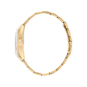 Gold Stainless Steel Dress Watch