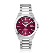 Gray Stainless Steel Dress Watch