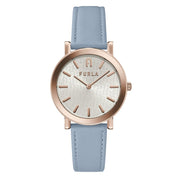 Blue Leather Dress Watch