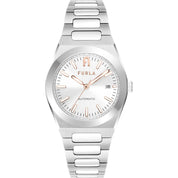 Gray Stainless Steel Dress Watch