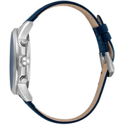 Black Leather Bracelet Watch