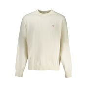White Cotton Men Sweater