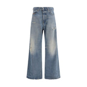 Blue Cotton Relaxed Fit Jeans