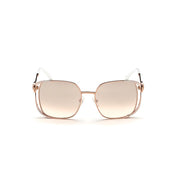 Rose Gold Metal Sunglasses