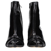 Black Leather Ankle Boots
