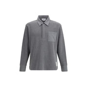 Gray Cotton Polo Shirt