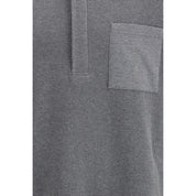 Gray Cotton Polo Shirt