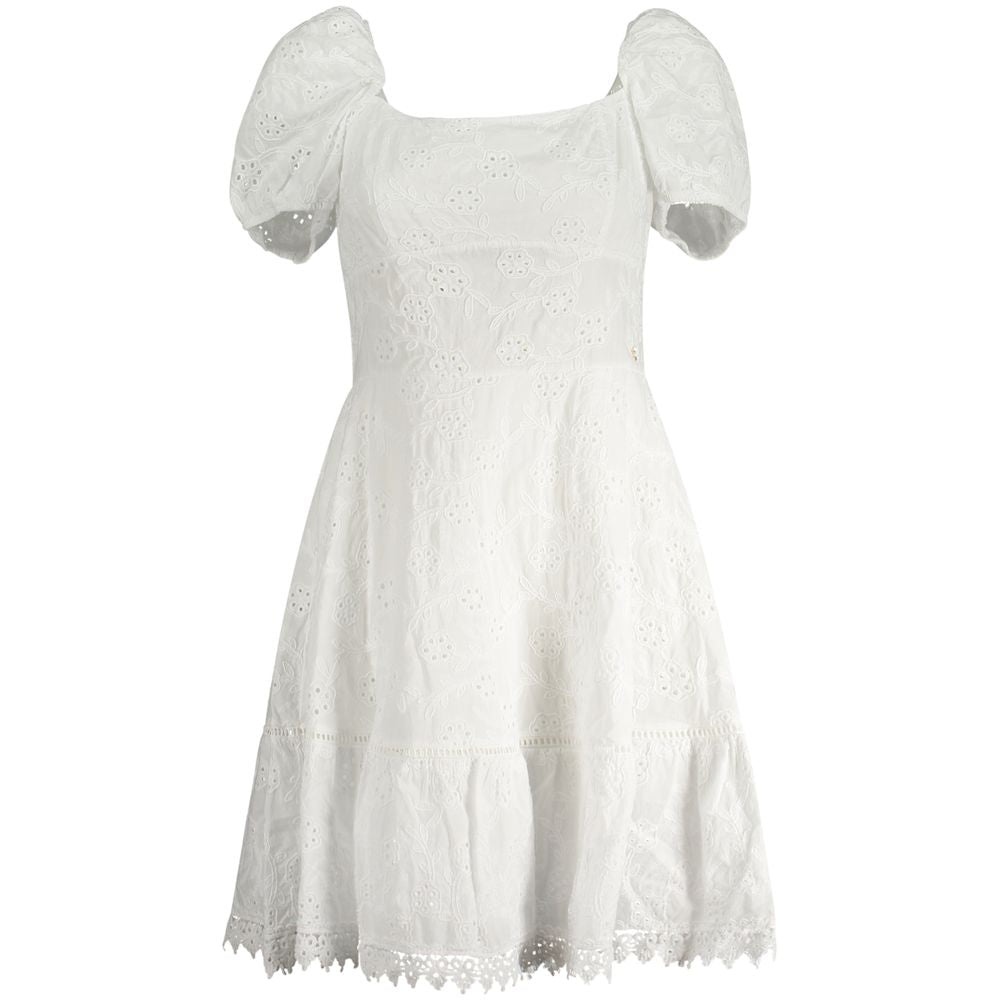 Bianco Cotton Women Dress