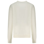 White Cotton Women Sweatshirt