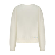 Bianco Cotton Women Sweatshirt