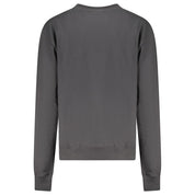 Black Cotton Women Sweatshirt