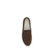 Brown Calf Leather Bos Taurus Slip-On Loafers