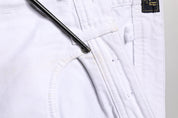 White Cotton Straight Fit Men Denim Trouser Jeans