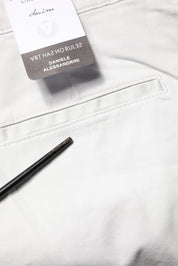 White Cotton Mid Waist Skinny Men Denim Jeans