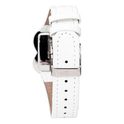 White Leather Dress Watch