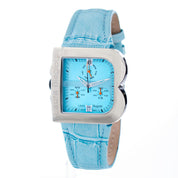 Blue Leather Dress Watch