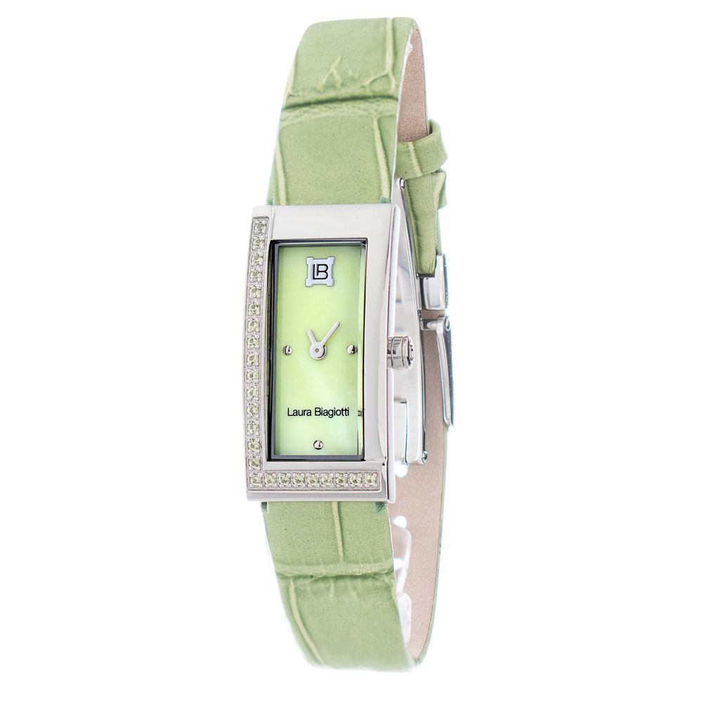 Bicolor Leather Dress Watch
