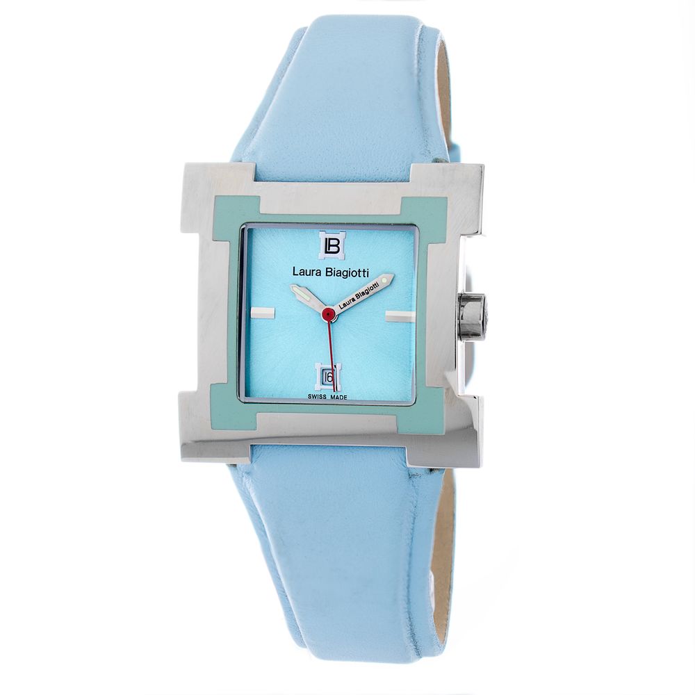 Blue Leather Dress Watch