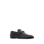 Black Calf Leather Bos Taurus Slip-On Loafers