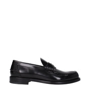 Black Leather Slip-On Loafers