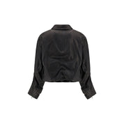 Black Lamb Leather Biker Jacket