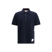 Blue Cotton Polo Shirt