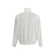 White Polyamide Full-Length Jacket