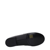 Black Leather Slip-On Loafers