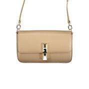 Beige Leather Women Bag