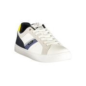 White Polyurethane Men's Sneaker