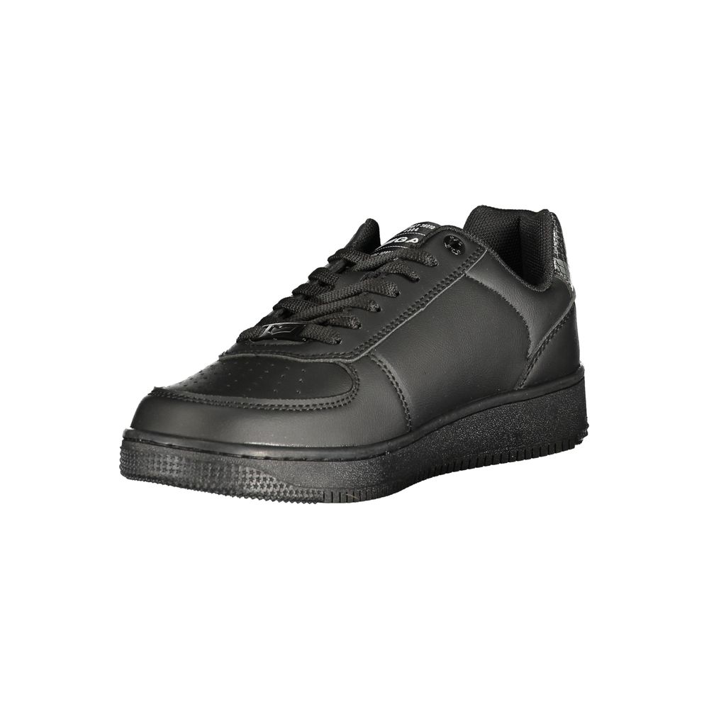Black Polyurethane Women's Sneaker