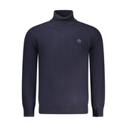 Blue Polyamide Men's Sweater