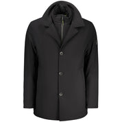 Black Polyester Men's Jacket