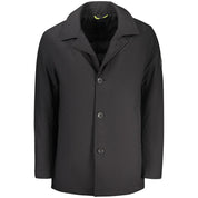 Black Polyester Men's Jacket