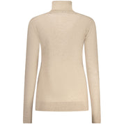 Beige Viscosa Women Sweater