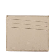 Beige Leather Cardholder