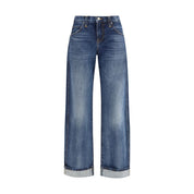 Blue Cotton Jeans Denim