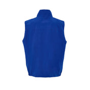 Blue Polyester Sleveless Jacket