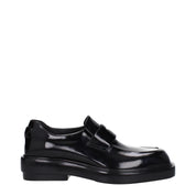 Black Leather Slip-On Loafers