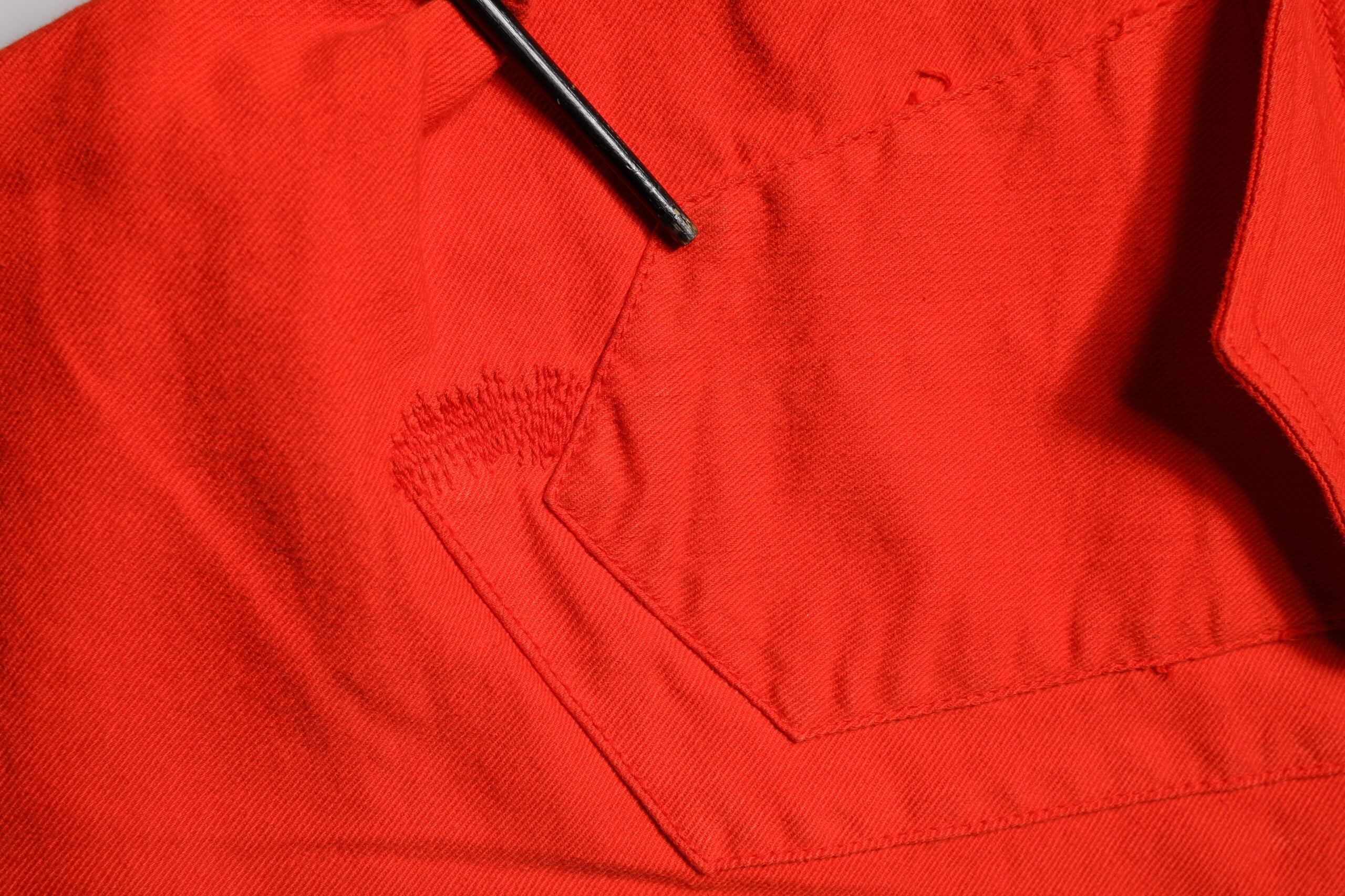 Red Mid Waist Skinny Cropped Trouser Jeans