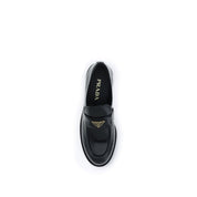Black Calf Leather Bos Taurus Slip-On Loafers