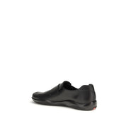 Black Calf Leather Bos Taurus Slip-On Loafers