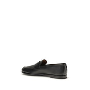 Black Calf Leather Bos Taurus Slip-On Loafers