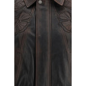 Brown Viscose Bomber