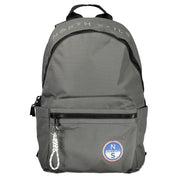 Grigio Polyester Men Backpack