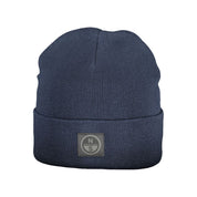 Blue Polyester Men Cap