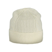 White Polyamide Women Cap