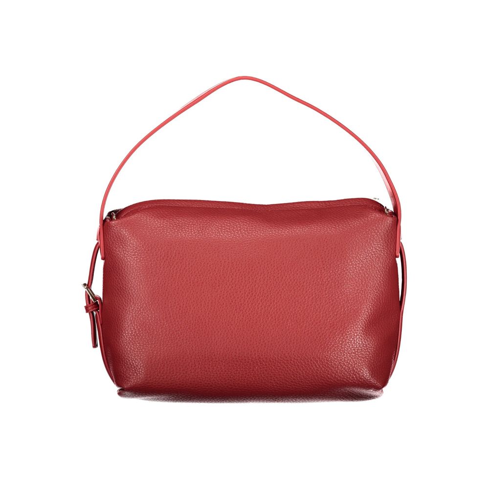 Rosso Polyurethane Women Handbag