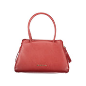 Rosso Polyurethane Women's Handbag