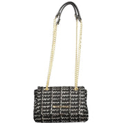 Black Polyurethane Women Handbag